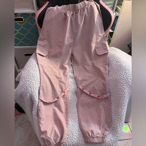 Super cute y2k pink pants with hearts! Korean style and soft!